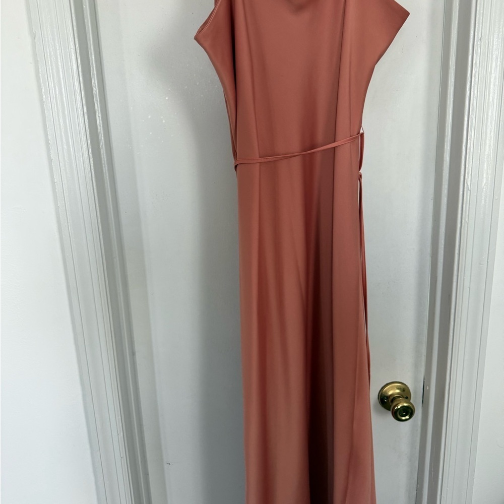 Prologue Coral/Salmon Pink Slip Dress - Picture 5 of 5